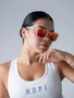 Óculos de Sol HUPI Hype Cristal Lente Vermelho Espelhado