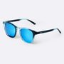 Óculos de Sol HUPI Shine Preto/Azul - Lente Azul Espelhado