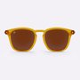 Óculos de Sol HUPI Shine Transparente Laranja - Lente Marrom