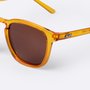 Óculos de Sol HUPI Shine Transparente Laranja - Lente Marrom