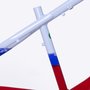 Quadro HUPI Naja V9 Branco/Azul/Vermelho Horizontal