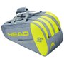 Raqueteira Padel Head Core Combi Cinza e Amarelo
