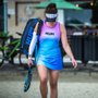Raqueteira HUPI Pro Preto e Azul para Beach Tennis e Padel