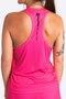 Regata HUPI Feminina Burpee Rosa Neon Liso