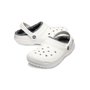 Sandália Crocs Classic Lined Clog Branco Unissex 