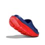 Chinelo Sandália Hoka Recovery Slide 3 Azul e Vermelho