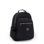 Mochila Kipling Seoul Preto e Dourado
