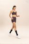 Bermuda Curta Live Fit Sense Pro Marrom Feminino