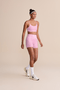 Bermuda Curta Live Sense Pro Rosa Claro Com Bolso