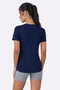 T-Shirt Básica Refletivos Alto Giro Feminina Azul