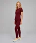 T-Shirt Eterna Gola Redonda Alto Giro Feminina Vermelho