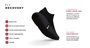 Tênis Fiber Fly Preto e Branco Recovery