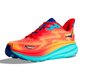 Tênis Hoka Clifton 9 Masculino Laranja e Azul