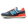 Tênis New Balance 574v2 Unissex Preto Vermelho Azul