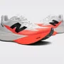 Tênis New Balance FuelCell SuperComp Elite v5 Feminino Branco/Laranja Neon