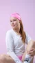 Testeira Headband Rosa