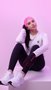 Testeira HeadBand Rosa Liso HUPI
