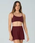 Top Eterno Liso Costas Decotadas Alto Giro Feminino Vermelho Marsala