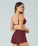 Top Eterno Liso Costas Decotadas Alto Giro Feminino Vermelho Marsala
