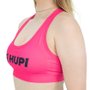 Top HUPI Feminino Burpee Rosa Neon Liso