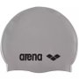 Touca de Natação Arena Classic Silicone Prata e Preto