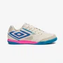 Chuteira Futsal Umbro Pro 5 Bump Club Masculina Bege e Rosa