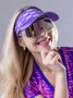 Viseira HUPI Run Loop Roxo e Branco