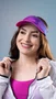 Viseira para Corrida HUPI Colors Roxo