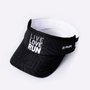 Viseira Para Corrida HUPI Live Love Run Preta