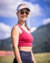 Viseira Para Corrida HUPI Running Run Run Run Branca