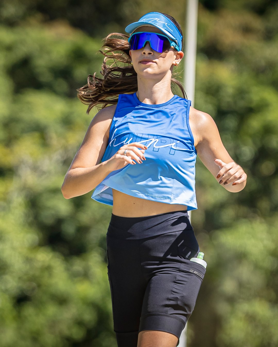 Viseira para Corrida HUPI Colors Azul