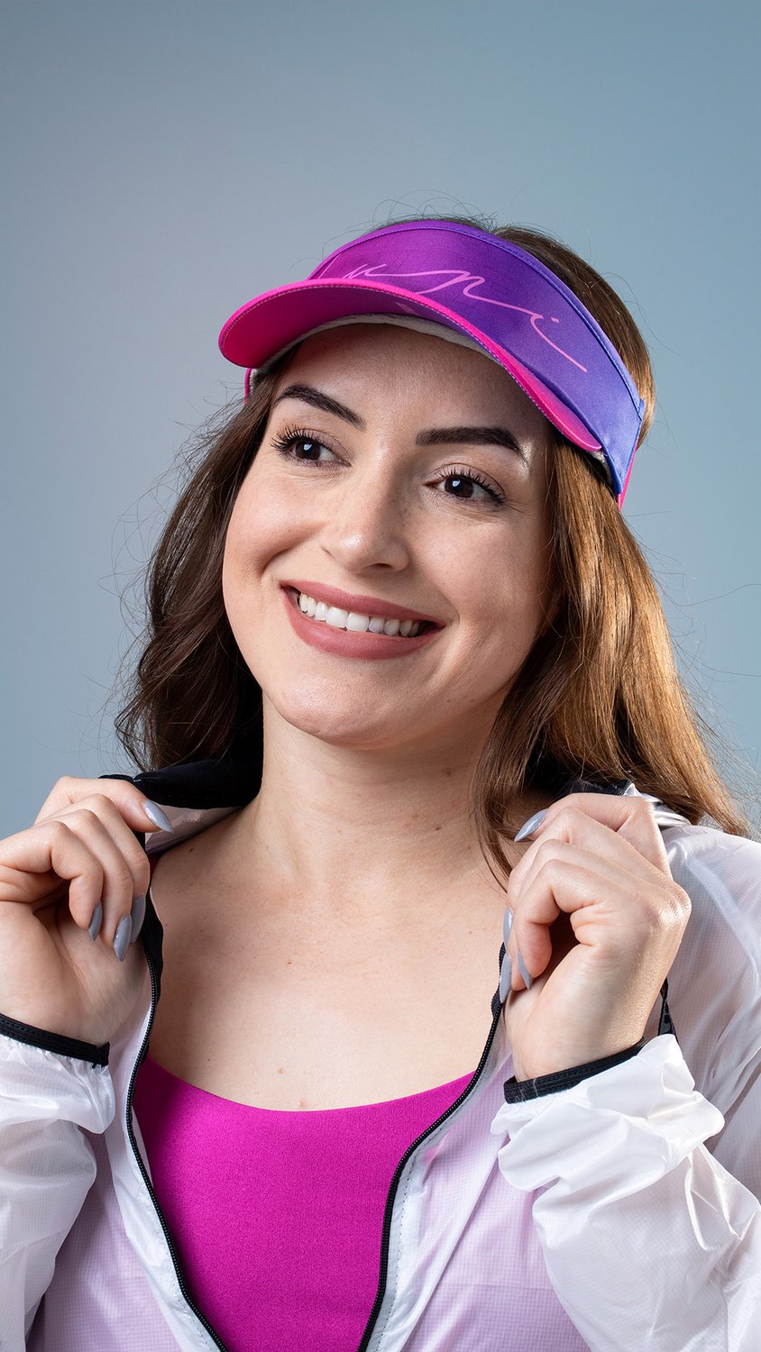 Viseira para Corrida HUPI Colors Roxo