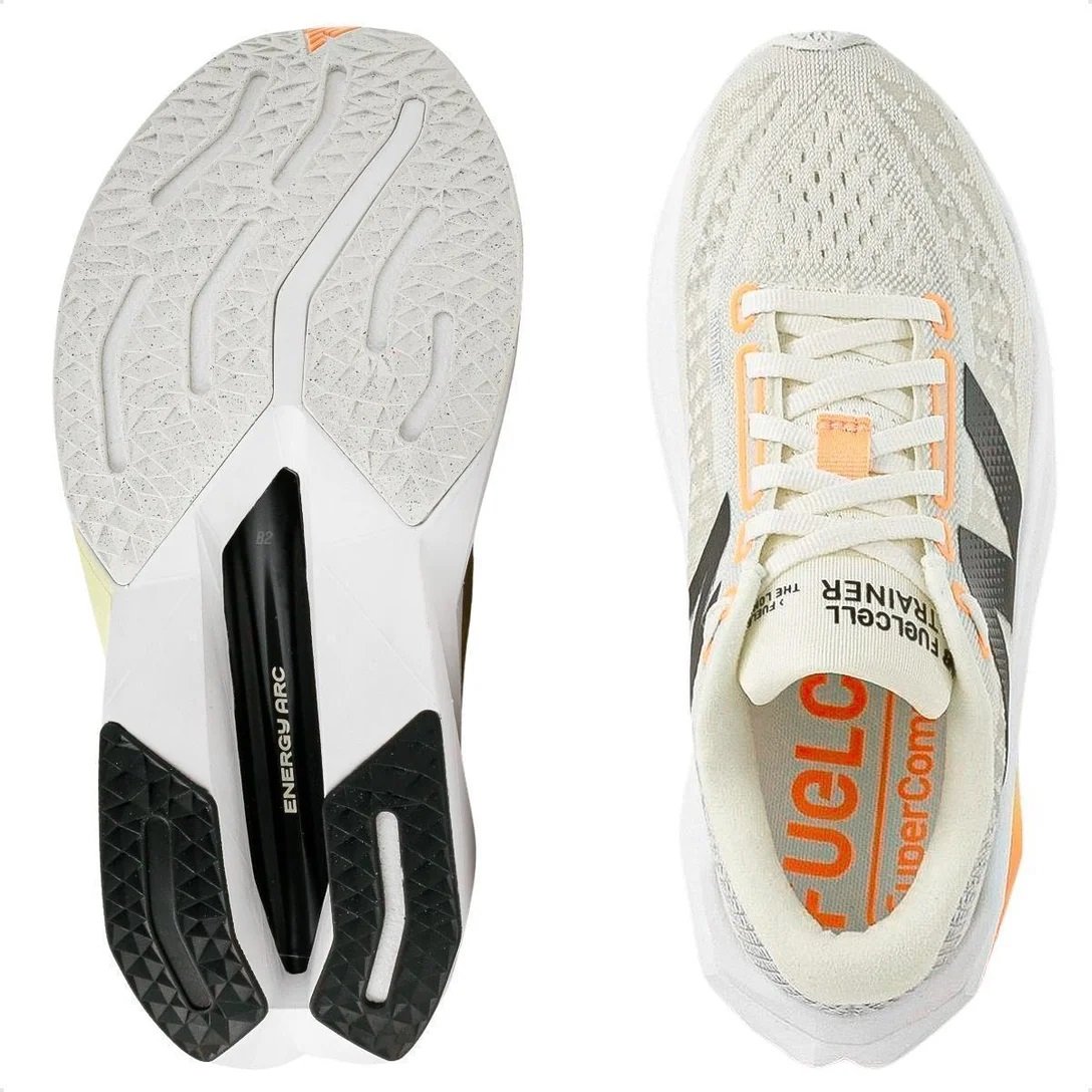 Tênis New Balance FuelCell Supercomp Trainer v3 Bege/Preto Feminino Tênis New Balance FuelCell Supercomp Trainer v3 Bege/Preto Feminino